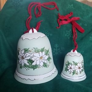 Vintage Christmas Bells 2pc